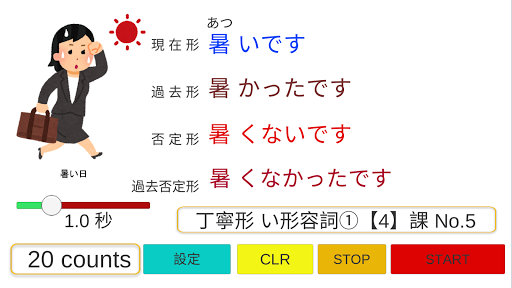 日本語形容詞活用 FlashCard　文化初級日本語 Ⅰ