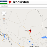 Uzbekistan map icon