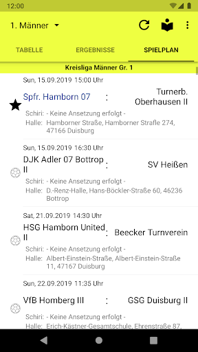 Sportfreunde 07 Hamborn Handba Screen 2