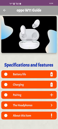 Android application oppo W11 Guide screenshort