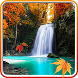 Autumn Waterfall Wallpaper icon