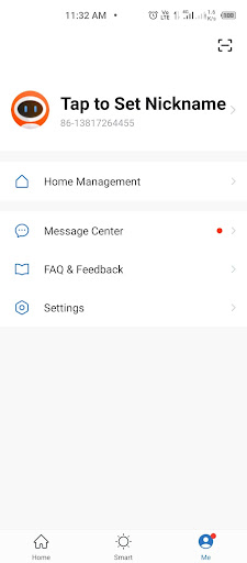 Screenshot of TECNO Smart Home