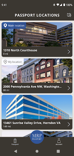 Android application MRP Realty Passport screenshort