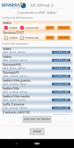 Sensera Wifi 3.0 Screen 2