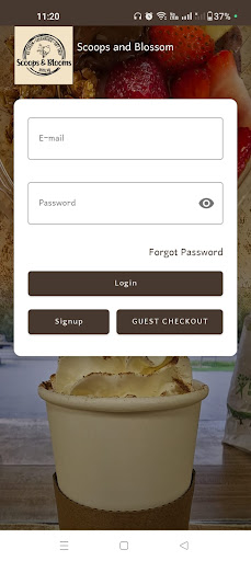 Android application Scoops & Blooms screenshort