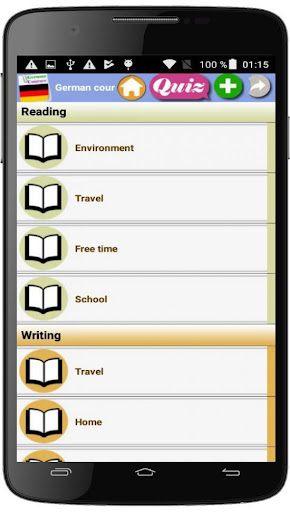 Android application German course screenshort