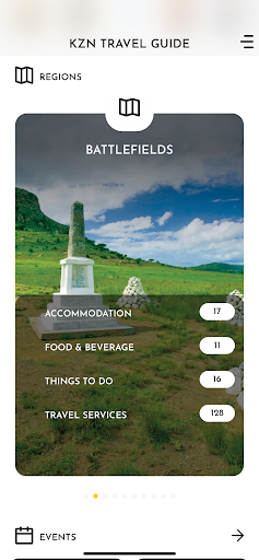 KZN Travel Guide Screen 3