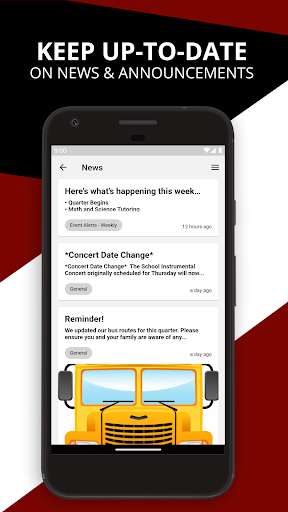 Android application Usher-Collier Elementary screenshort