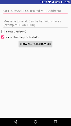 Android application Tasker Bluetooth Serial screenshort