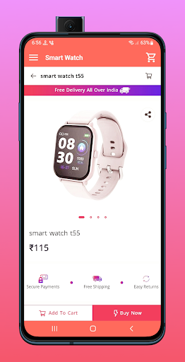 Android application Smart Watch : Online Shopping screenshort