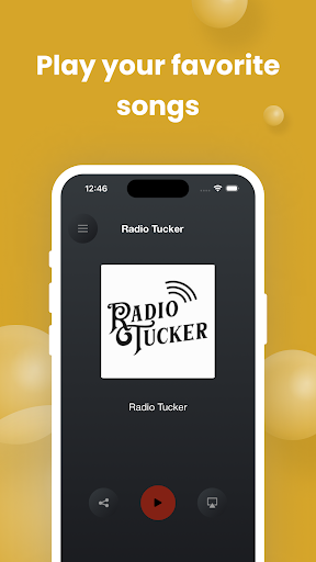Android application Tucker Radio Pro screenshort