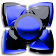 Next Launcher Theme black blue icon