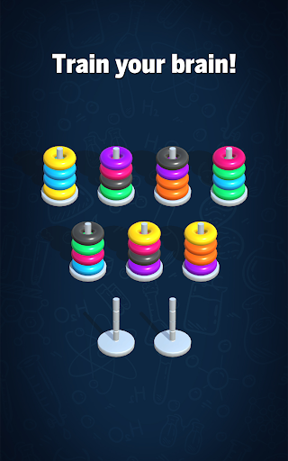 Hoop Sort Puzzle: Color Ring Stack Sorting Game 1.2 screenshots 19