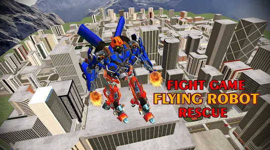 Mech Flying Robot Car Games 3d