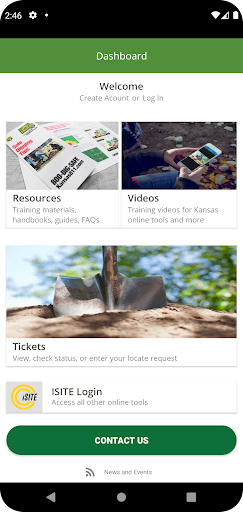 Android application Kansas 811 screenshort