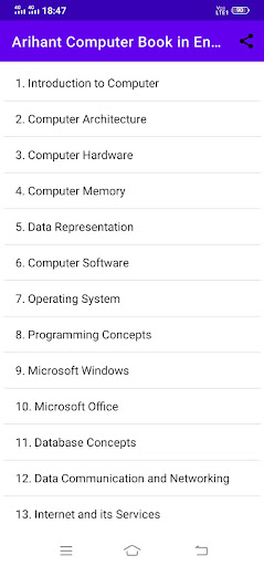 Android application Arihant Computer Book(English) screenshort