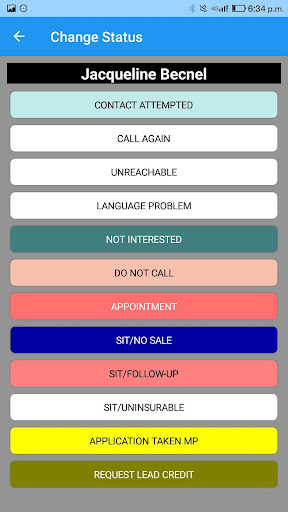 Opt! Leads Manager Screen 3