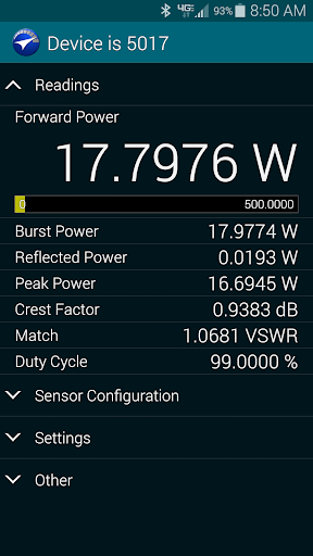 Bird RF Meter Screen 2