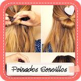 Hairstyles simple step by step icon