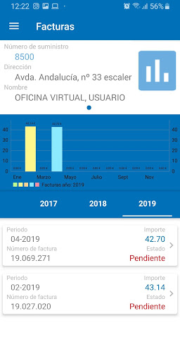 Aguas de Cádiz Oficina Virtual Screen 3