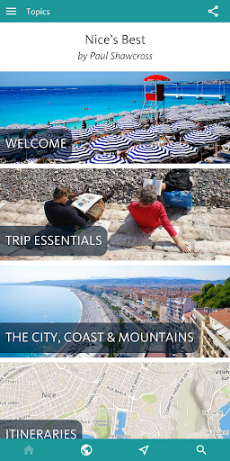 Android application Nice's Best: Travel Guide screenshort