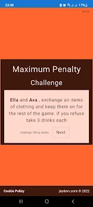 Maximum Penalty Drinking Game