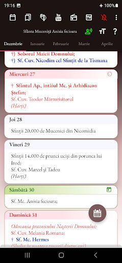 Calendar Creștin Ortodox 2024 Screen 2