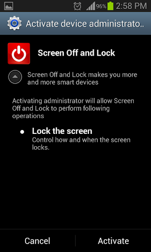 Screen Off and Lock Anywhere Screen 2