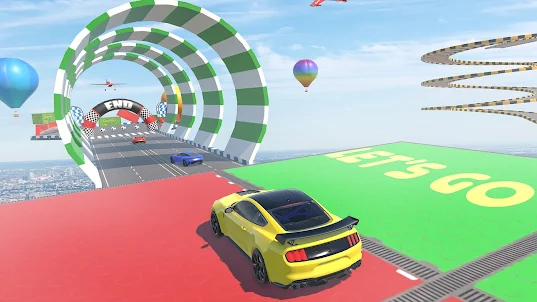 Mega Car Stunts Ramp Car Games