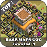 Top Base Maps COC TH 8 icon