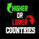 Higher or Lower Game:Countries icon