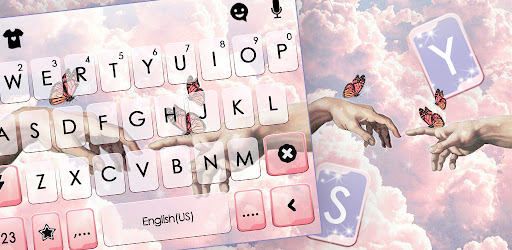 Aesthetic Sky Paint Keyboard B