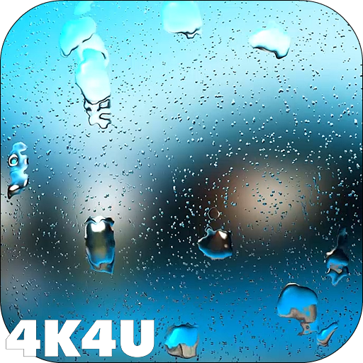 4K Rain Drops on Screen Live W  Icon