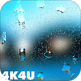 4K Rain Drops on Screen Live Wallpaper icon