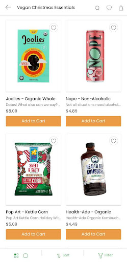 Vegan Essentials Screen 2