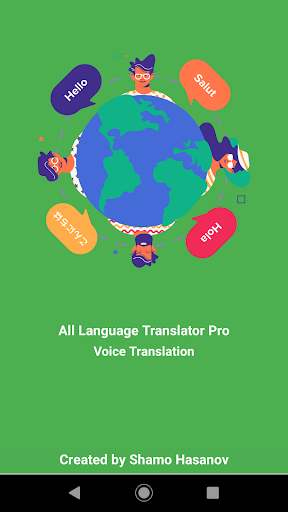 Android application All Language Translator Pro screenshort