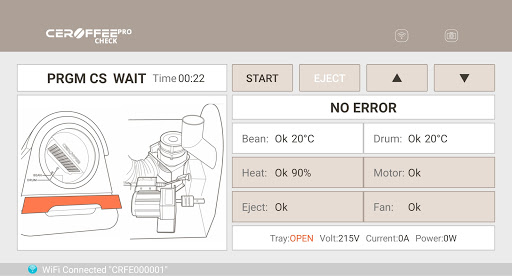 CEROFFEE Pro TEST Screen 2