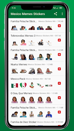 Android application Mexico Memes Stickers screenshort