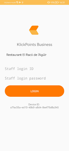 Android application KlickPoints Business screenshort