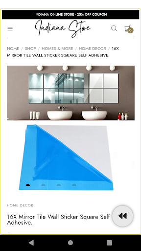 Indiana Online Store Screen 3