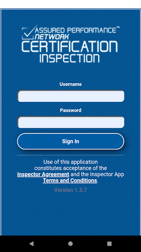 Android application Inspector Audit screenshort