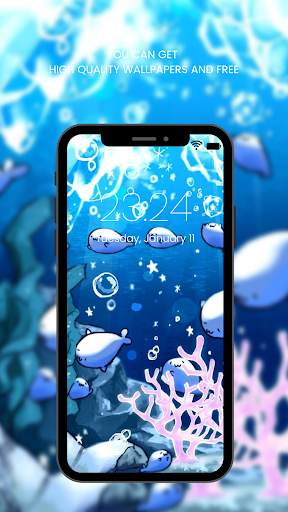 Screenshot of Blue Aesthetic Wallpaper HD 4K