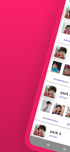Android application Niña Coreana Stickers screenshort