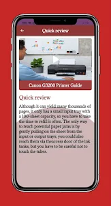 Canon G3260 Printer Guide