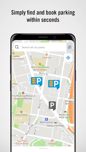 Android application Secure Parking screenshort