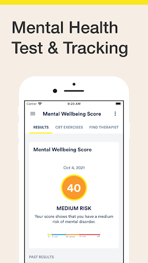 Mooditude: Mental Health App Screen 2