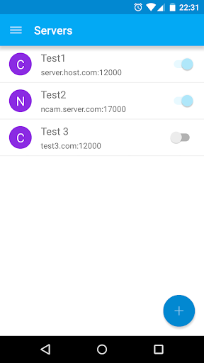 CAM Manager (beta) Screen 2