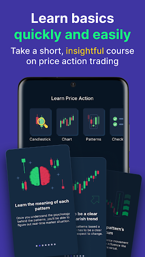 Android application TradingCake Learn Candlesticks screenshort