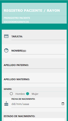 Android application unidad medica rayon screenshort