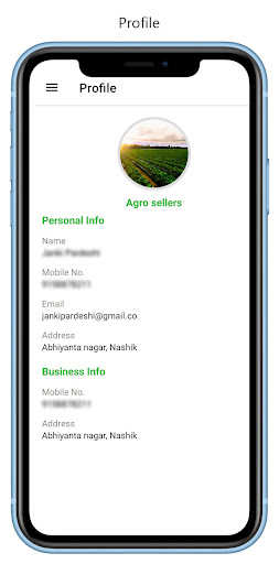 Android application Famrut Partner screenshort